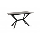 Стол ВВР Миллер Мрамор черный 3/черный №7, стекло 120-160/80